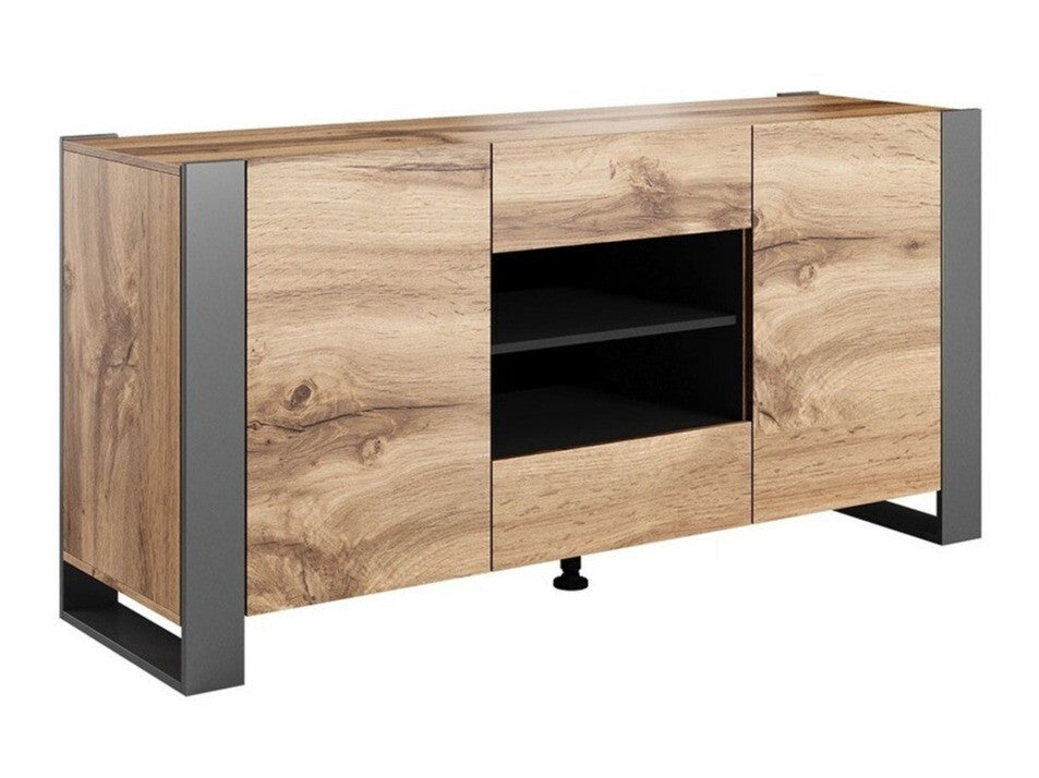 Komód Komoda WOOD Wotan / Antracyt