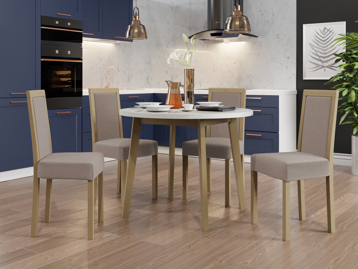 Étkezőgarnitúra 01 (OSLO 3 + ROMA 3) III, Kárpit: Paros 2