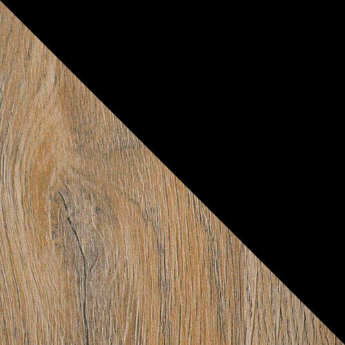 Étkezőgarnitúra 01 (OSLO 3 + ROMA 3) II, Asztal színe: Grandson tölgy + Fekete, Kárpit: Kronos 22