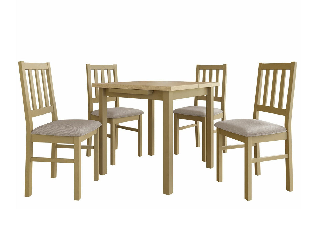 Étkezőgarnitúra 09 (MAX 7 + BOS 4), Fa színe: Sonoma tölgy, Kárpit: Paros 2