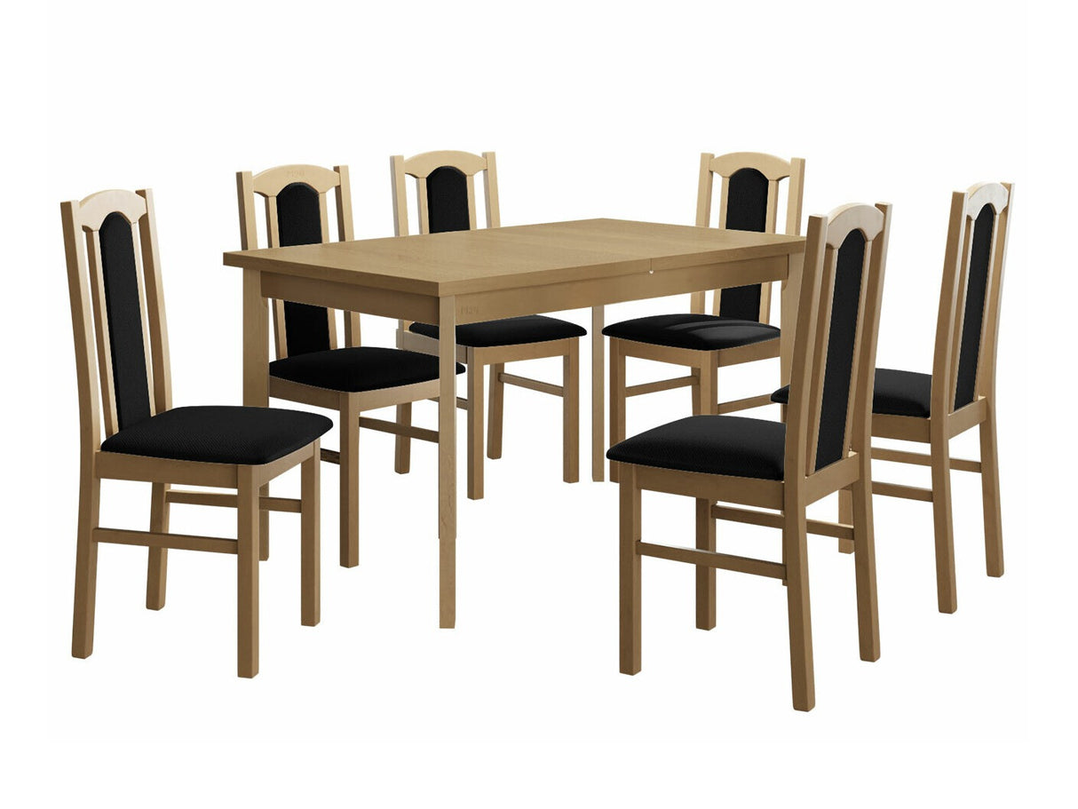 Étkezőgarnitúra 08 (MODENA 1P + BOS 7), Fa színe: Sonoma tölgy, Kárpit: Kronos 7