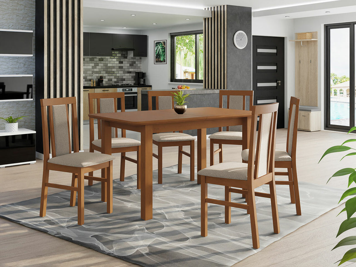 Étkezőgarnitúra 12 (WENUS 2 S + MILANO 7), Kárpit: Paros 2