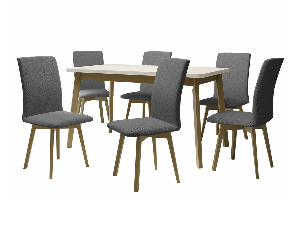 Étkezőgarnitúra 24 (OSLO 6 + LUNA 2), Kárpit: Kronos 22