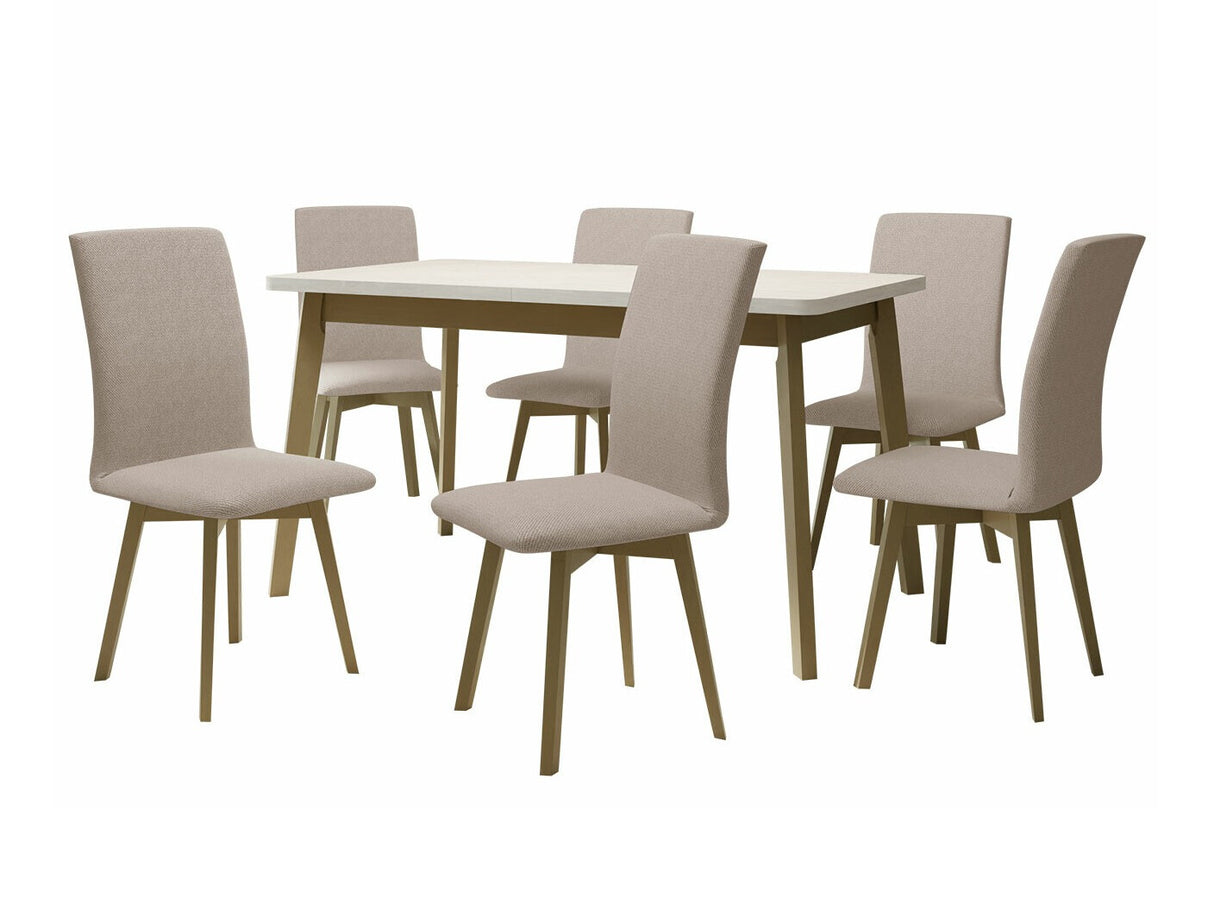 Étkezőgarnitúra 24 (OSLO 6 + LUNA 2), Kárpit: Paros 2