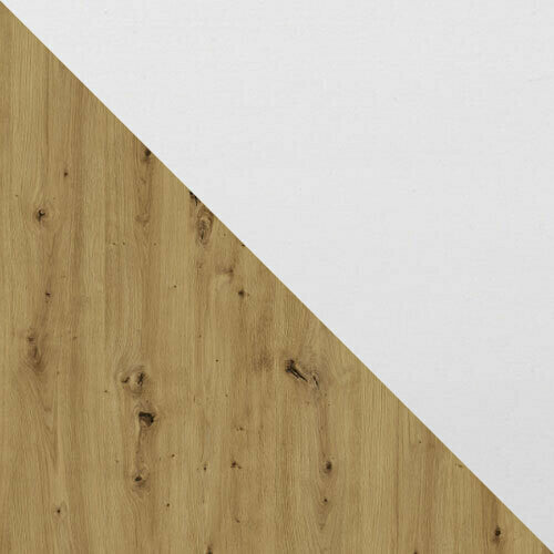 Étkezőgarnitúra 24 (OSLO 6 + LUNA 2) II, Asztal színe: Artisan tölgy + Fehér, Kárpit: Kronos 7