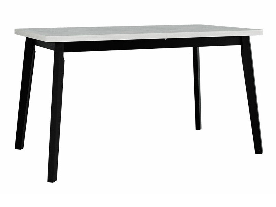 Étkezőgarnitúra 24 (OSLO 6 + LUNA 2) III, Asztal színe: Fehér + Fekete, Kárpit: Kronos 7