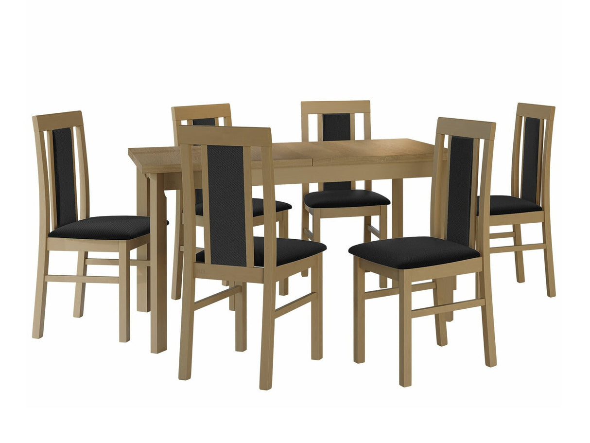 Étkezőgarnitúra 20 (MODENA 1 P + NILO 2), Fa színe: Sonoma tölgy