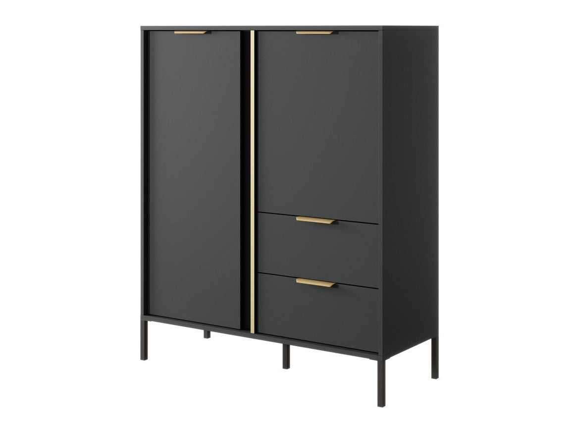 Komód Lars A komód wysoka 2d2s - Antracyt