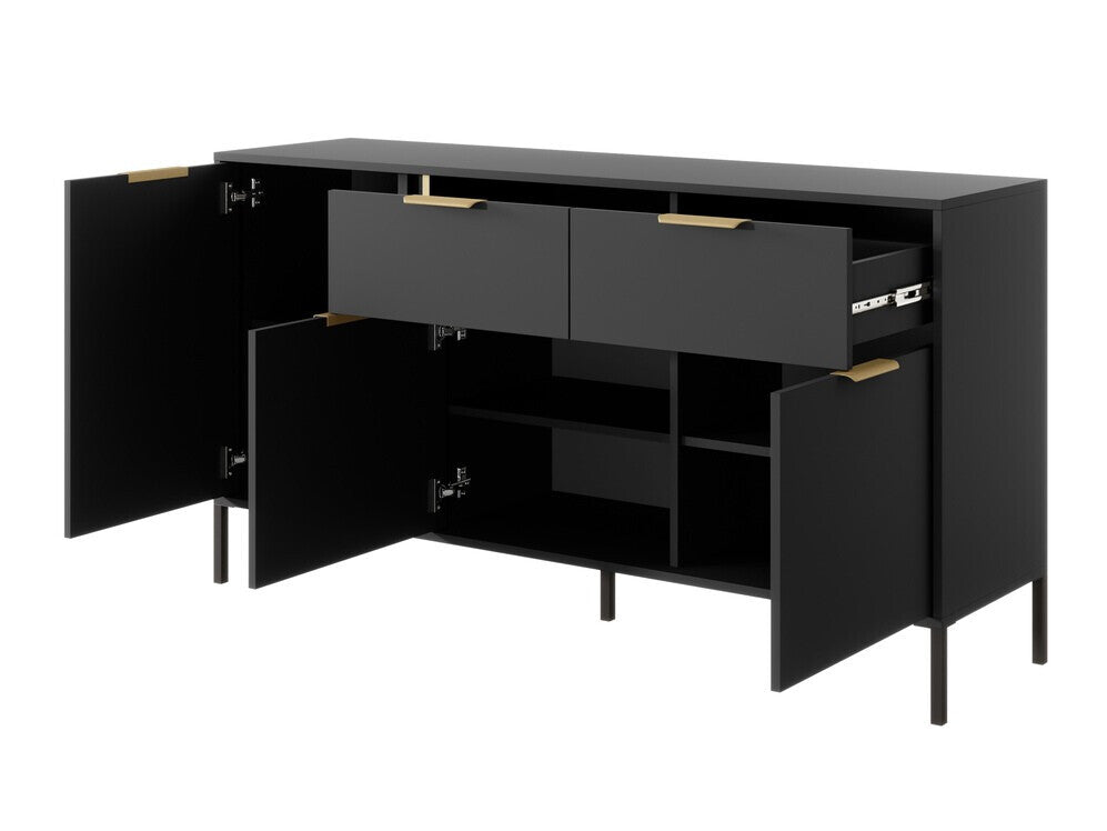 Komód Lars B komód 153 3d2s - Antracyt