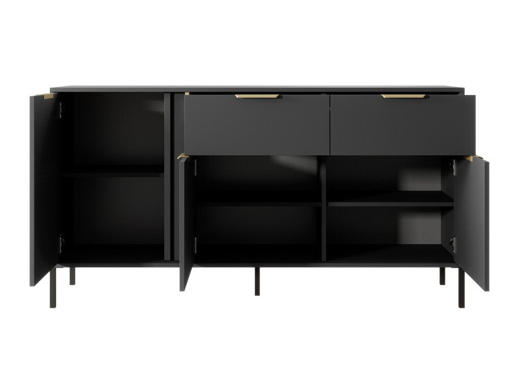 Komód Lars B komód 153 3d2s - Antracyt