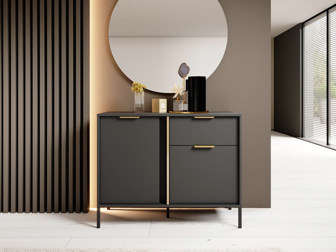 Komód Lars D komód 103 2d1s - Antracyt