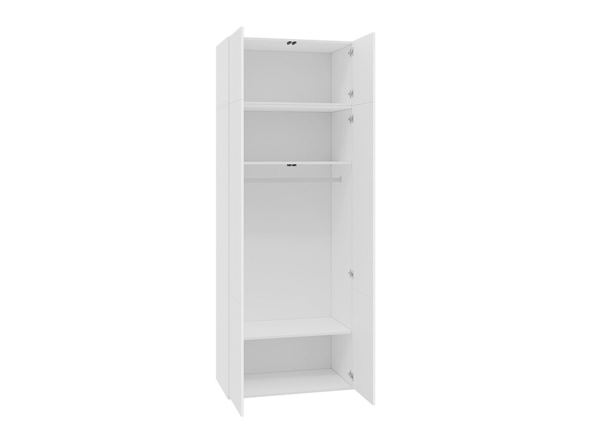 Gardróbszekrény Szafa PAFOS 90 2D, Szekrény: Igen, Szín: Fehér