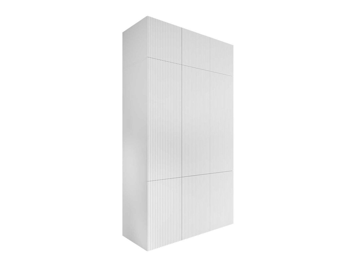 Gardróbszekrény Szafa PAFOS 90 2D + 45, Szekrény: Igen, Szín: Fehér