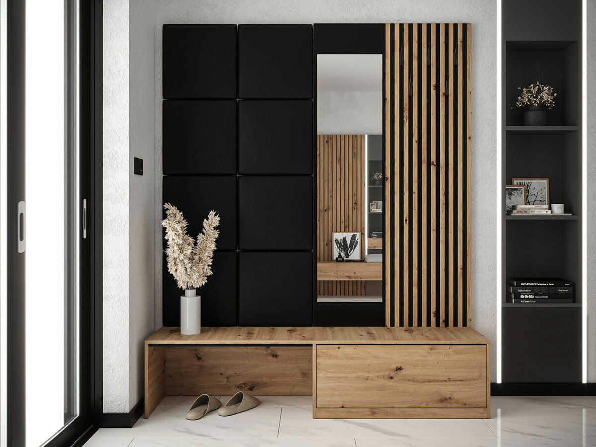 Előszoba garnitúra Premium I (Anrilot), Szín: Artisan tölgy + Öko bőr Soft 011