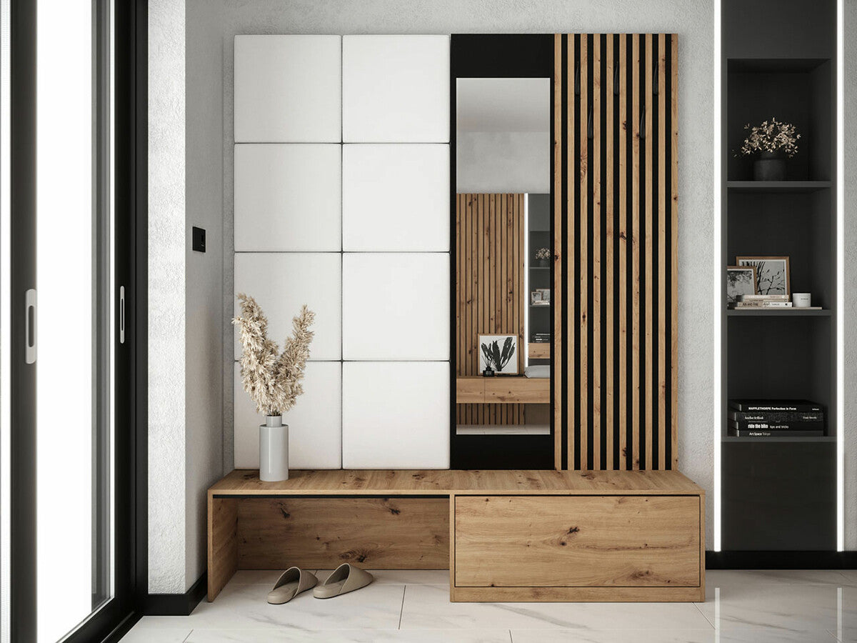 Előszoba garnitúra Premium I (Anrilot), Szín: Artisan tölgy + Öko bőr Soft 017