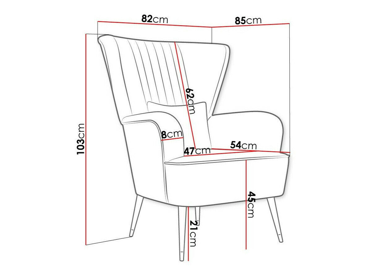 Fotel Manidi (Pirko), Szín: Magic Velvet 2225