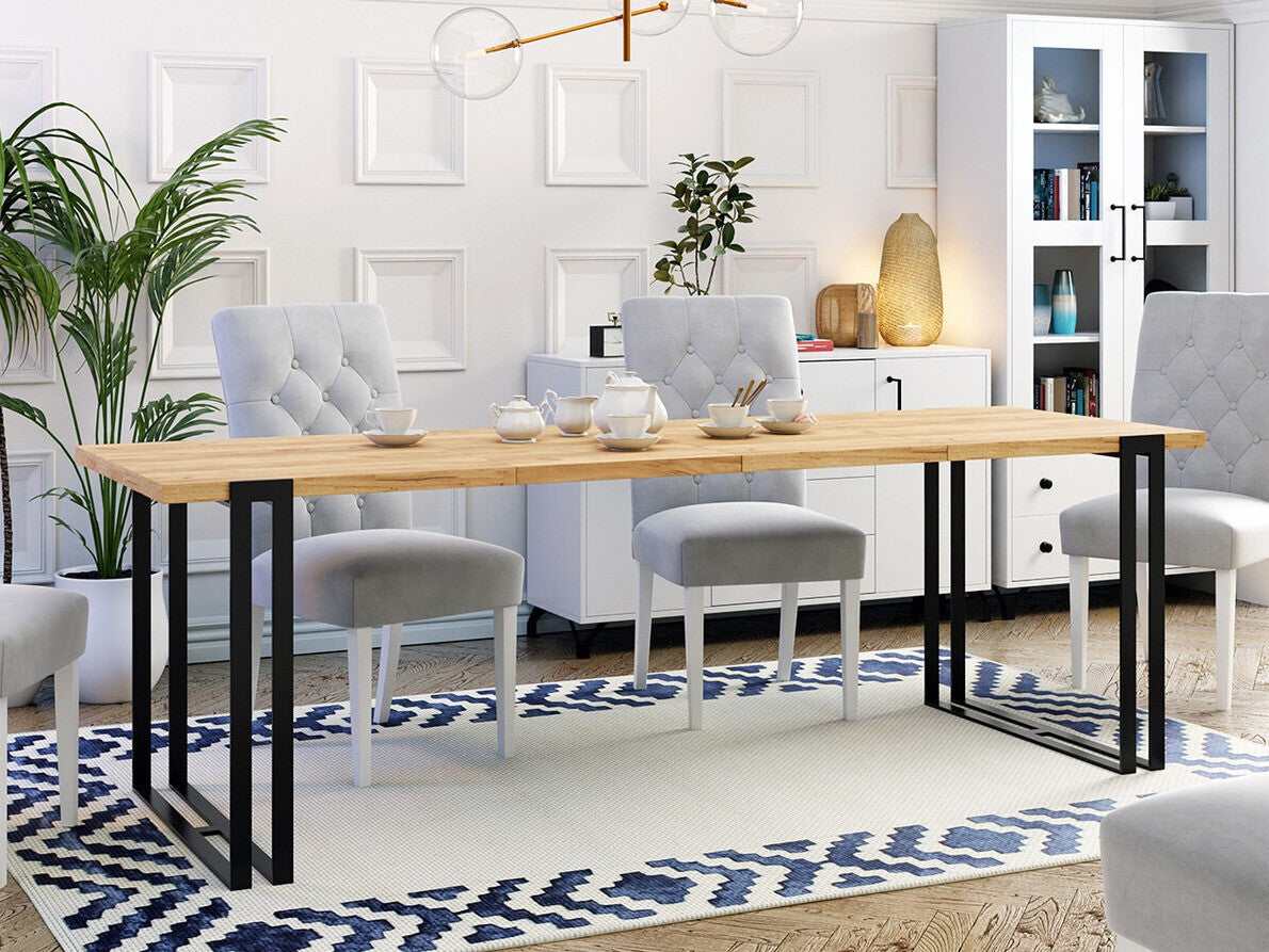 Asztal HORTEN 140 asztal, Szín: Barna + Fekete