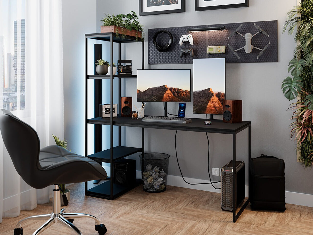 Íróasztal Biurko ARNE Czarny, Szín: Fekete