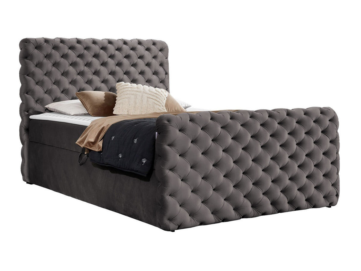 Kontinentális ágy CHESTERFIELD LUX (Tigline Lux), Szín: Velluto 17, Alvó felület mérete: 140 x 200 cm