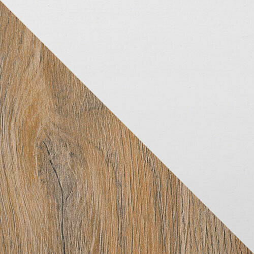 Asztal Alba 80 x 140/180 2 (Diesel 2), Munkalap színe: Grandson tölgy, Lábak színe: Fehér