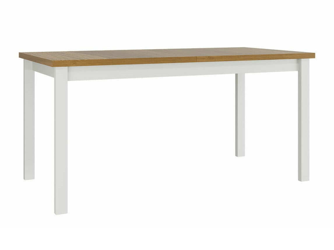 Asztal Alba 4 90 x 160/200 (Diesel 90 x 160/200 4), Munkalap színe: Grandson tölgy, Lábak színe: Fehér
