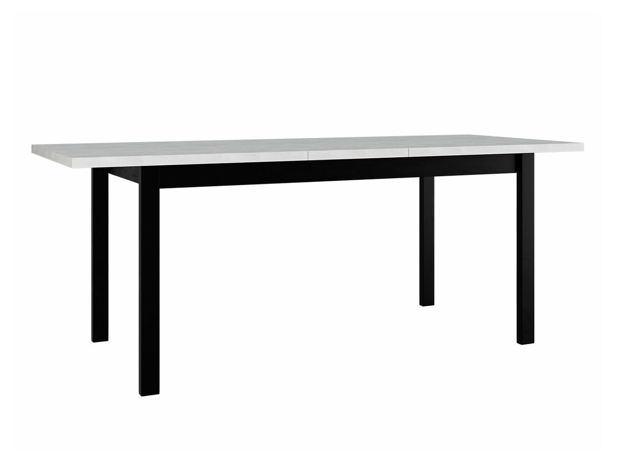 Asztal Alba 4 90 x 160/200 (Diesel 90 x 160/200 4), Munkalap színe: Sonoma tölgy , Lábak színe: Fekete