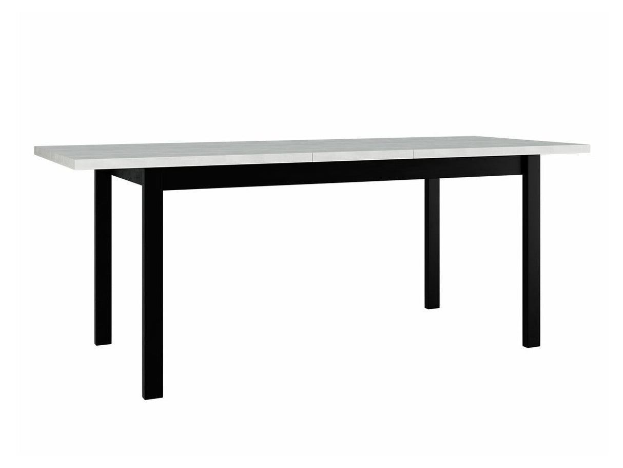 Asztal Alba 4 90 x 160/200 (Diesel 90 x 160/200 4), Munkalap színe: Fehér, Lábak színe: Sonoma tölgy