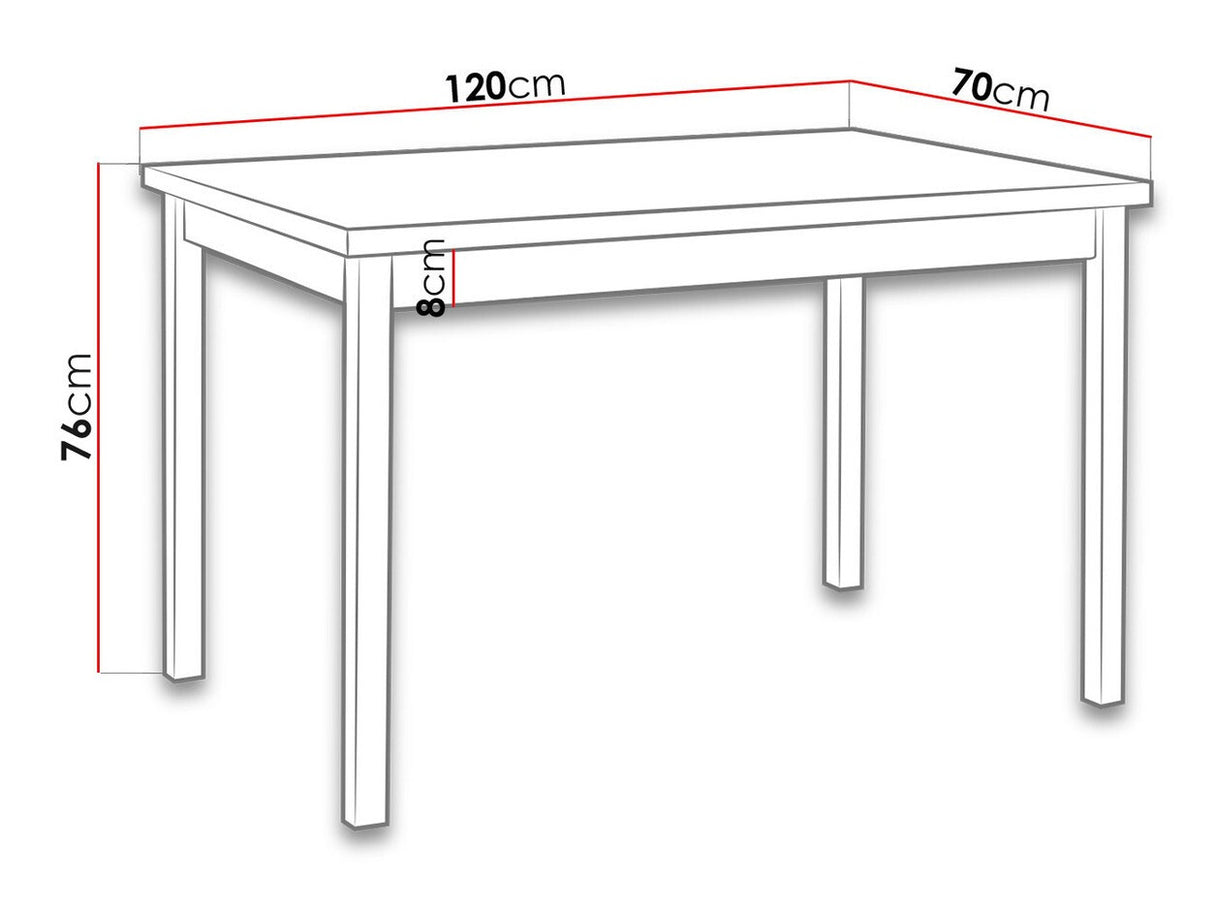 Asztal Max 3 (Eliot 3), Szín: Dió