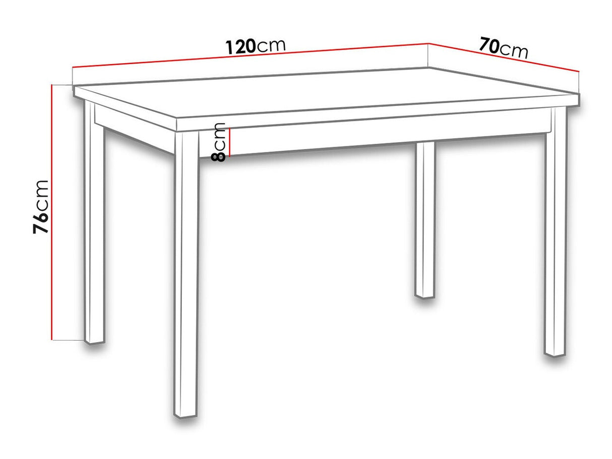 Asztal Max 3 (Eliot 3), Szín: Sonoma tölgy