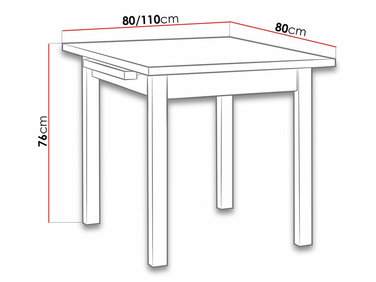 Asztal Max 7 (Eliot 7), Fa színe: Dió