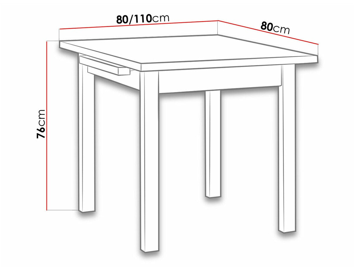 Asztal Max 7 (Eliot 7), Fa színe: Fehér