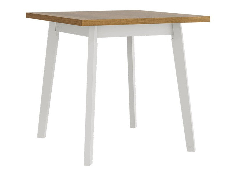 Asztal Oslo 1 80 x 80 I (Harry 1), Munkalap színe: Grandson tölgy, Lábak színe: Fehér