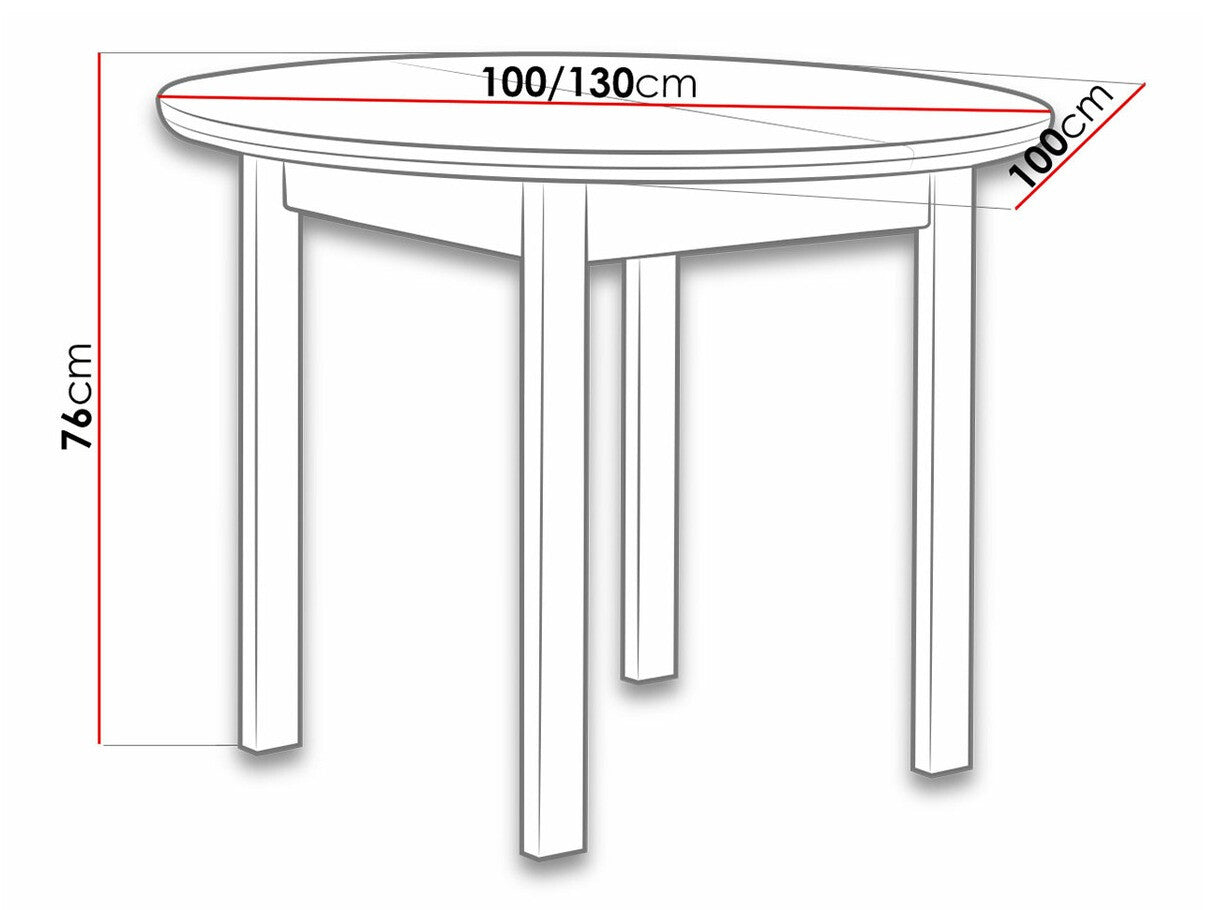 Asztal Poli 1 (Mosso 1), Szín: Fehér