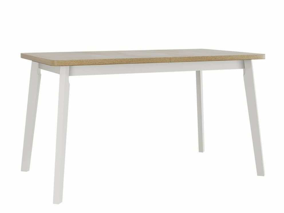Asztal Oslo 6 80 x 140/180 (Harry 6), Munkalap színe: Sonoma tölgy , Lábak színe: Fehér