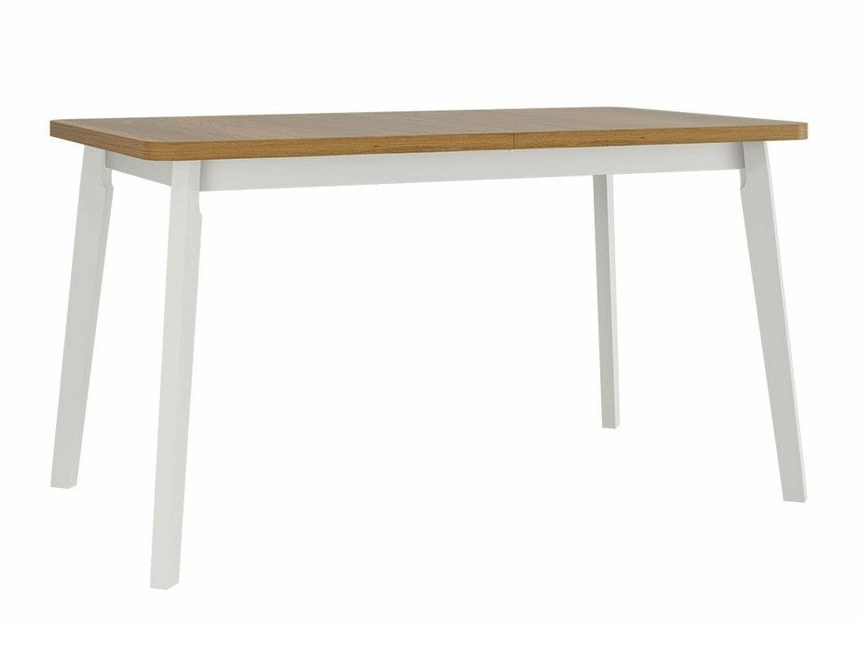 Asztal Oslo 6 80 x 140/180 (Harry 6), Munkalap színe: Grandson tölgy, Lábak színe: Fehér