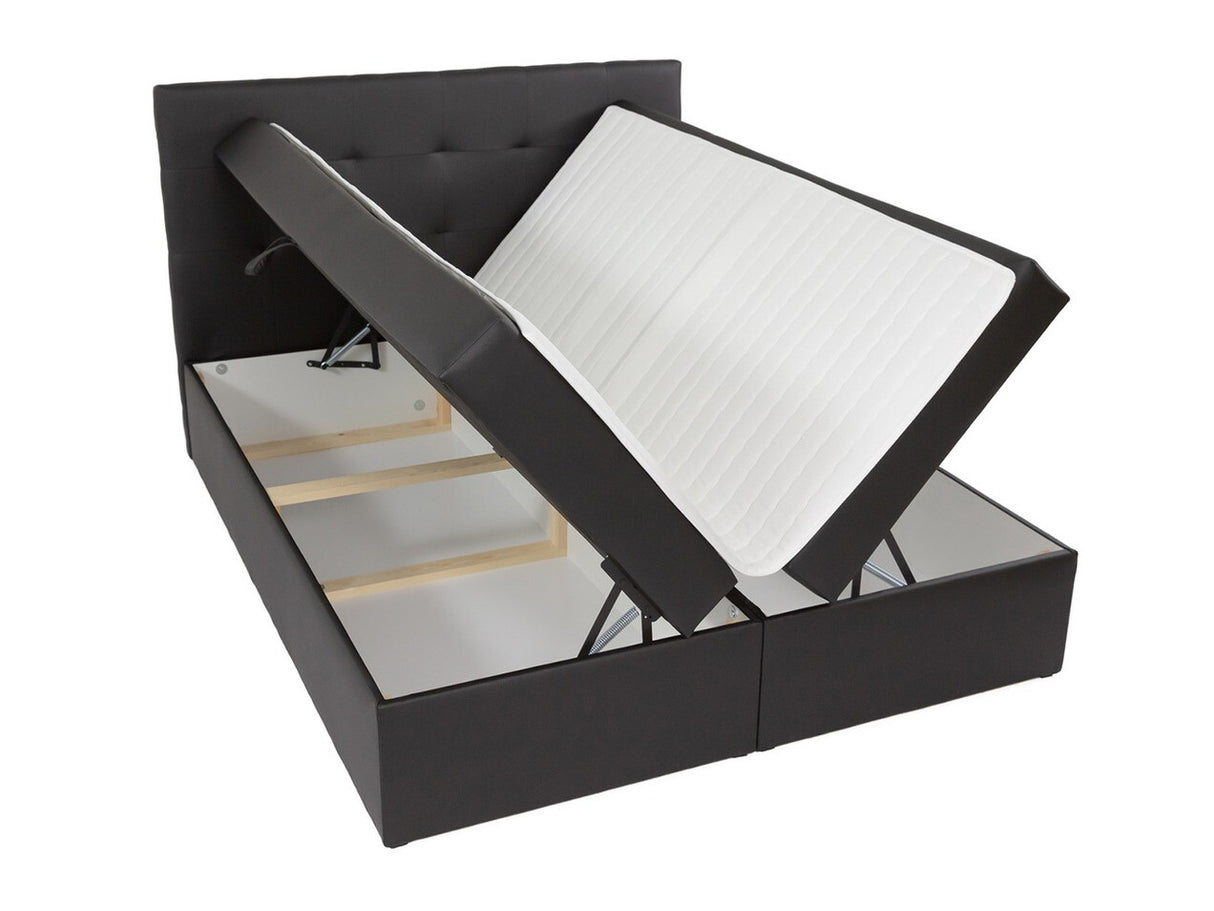 Kontinentális ágy Luanda (Cinema), Szín: Öko bőr Soft 017, Alvó felület mérete: 140 x 200 cm