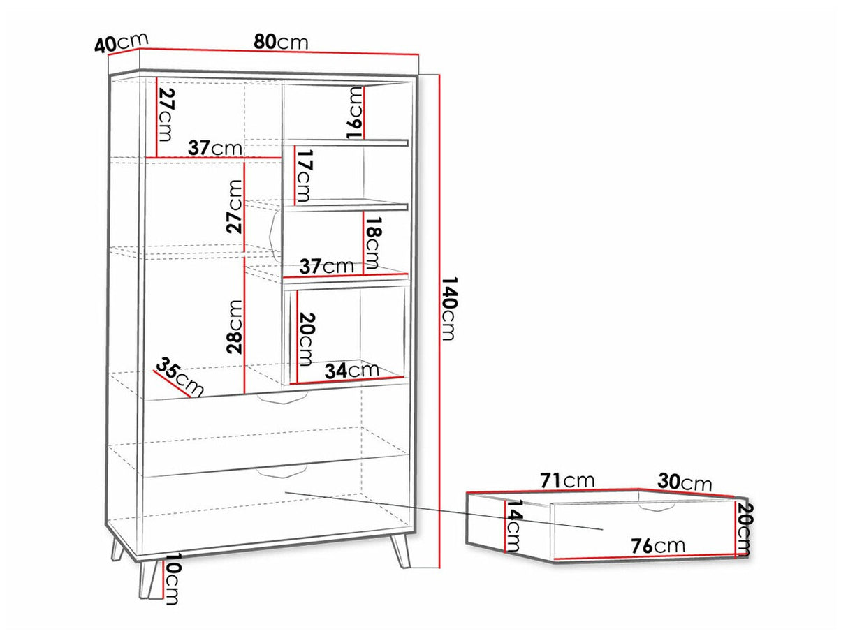 Könyvespolc Joker ZT05 (Ziturko)