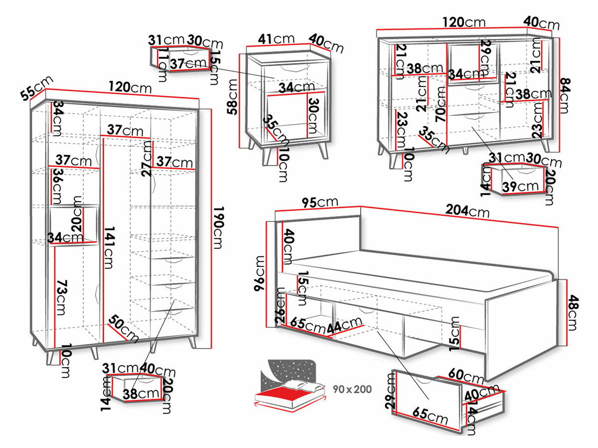 Gyerekszoba garnitúra Joker II (Ziturko II)