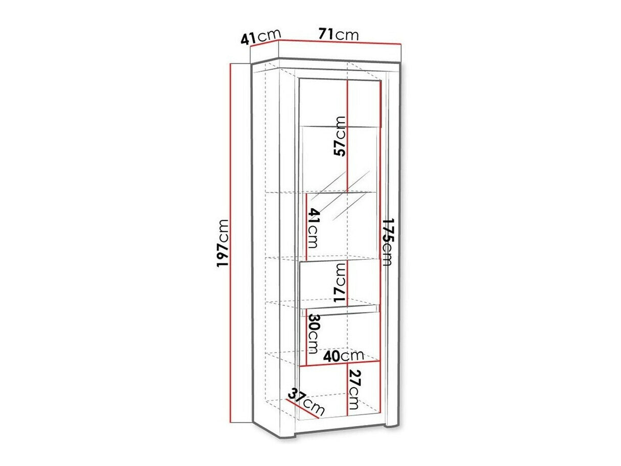 Könyvespolc Livinio L-4