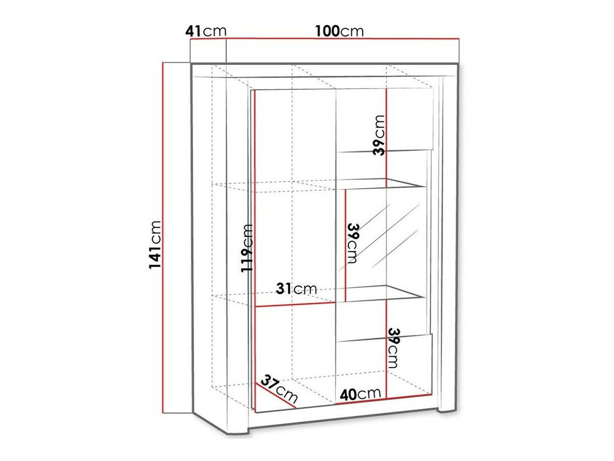 Könyvespolc Livinio L-5