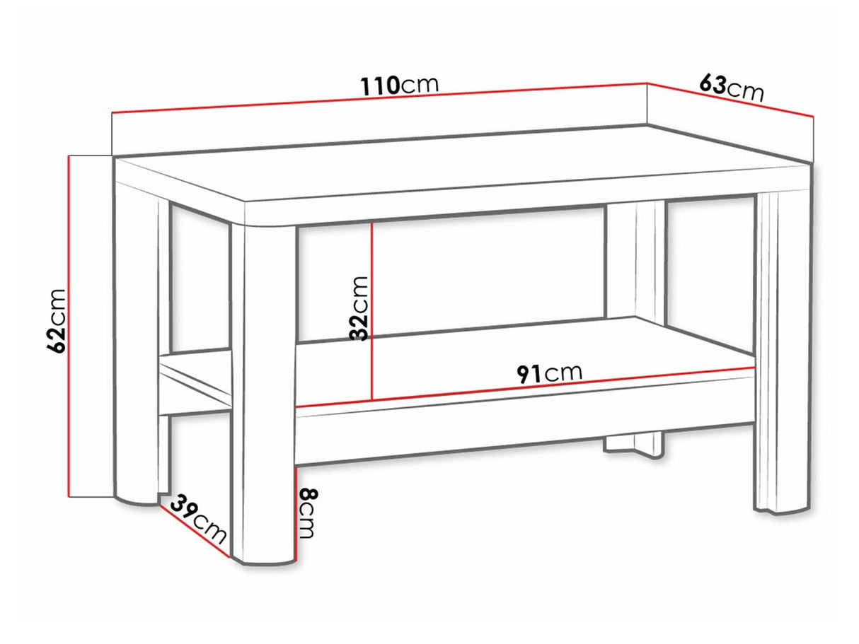 Dohányzóasztal Livinio L-13
