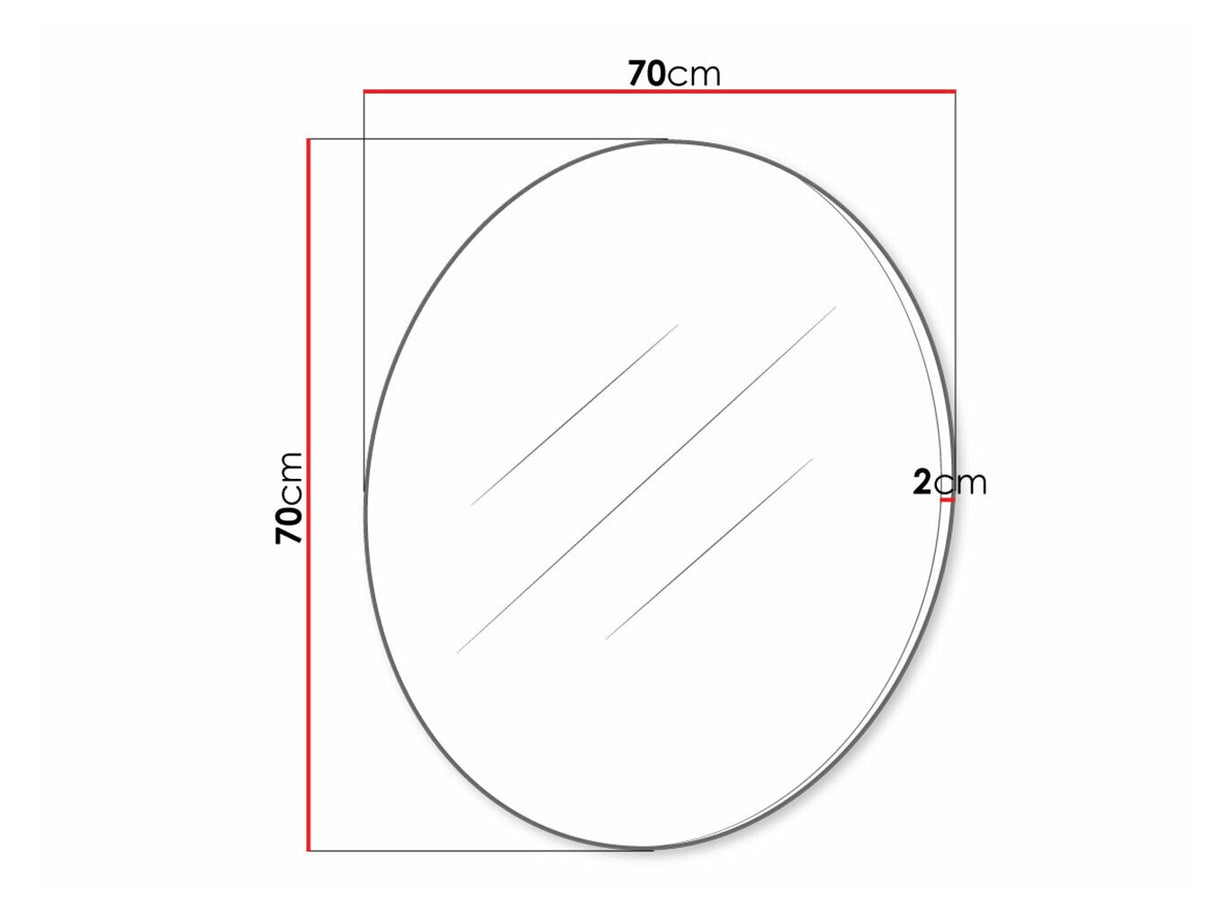 Tükör NAVENE NV-01, Szín: Fekete + Fényes fekete