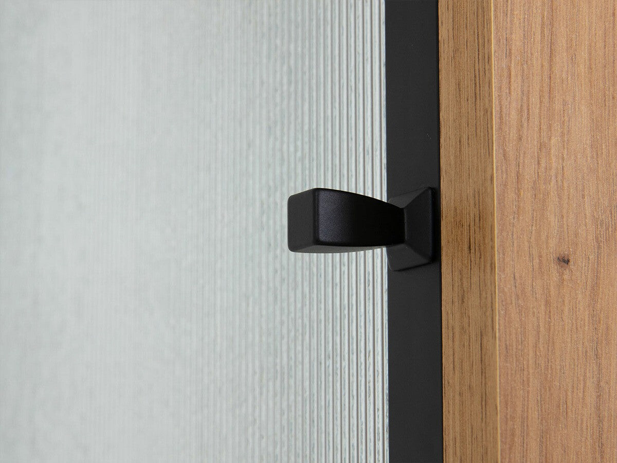 Könyvespolc Witryna 1D3SZ BARTISE Dąb Artisan/Czarny (Brulpin), Led világítás: Nem