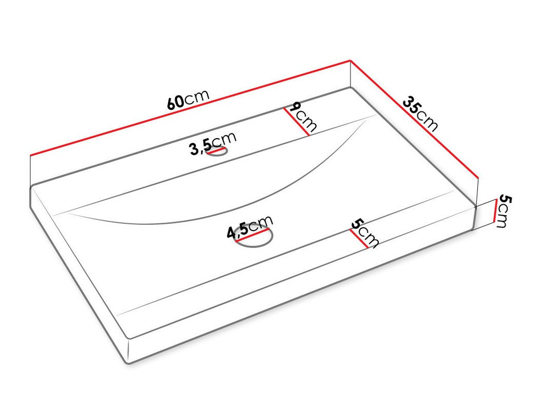 Fürdőszoba garnitúra Szafka z umywalką + lustro NEXSO 35/10/60, Szín: Fekete + Grafit