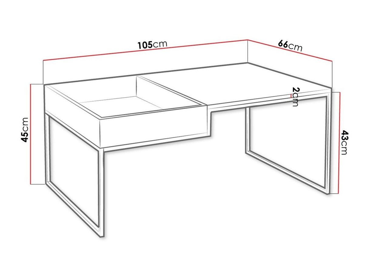 Dohányzóasztal BENNO (Lopir)