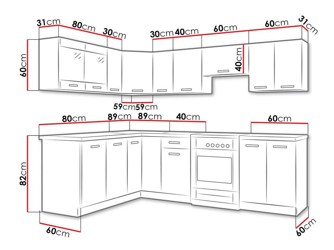 Konyhabútor Omega (Charles III),Led világítás: Nem