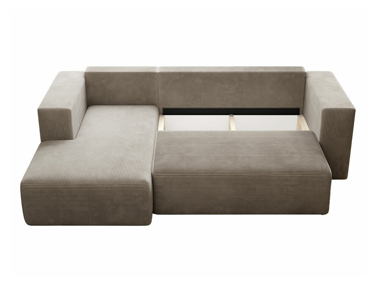 Sarokkanapé Narożnik STRIPES (Zozolia Cord), Szín: Poso 27, Változatok: Jobbos