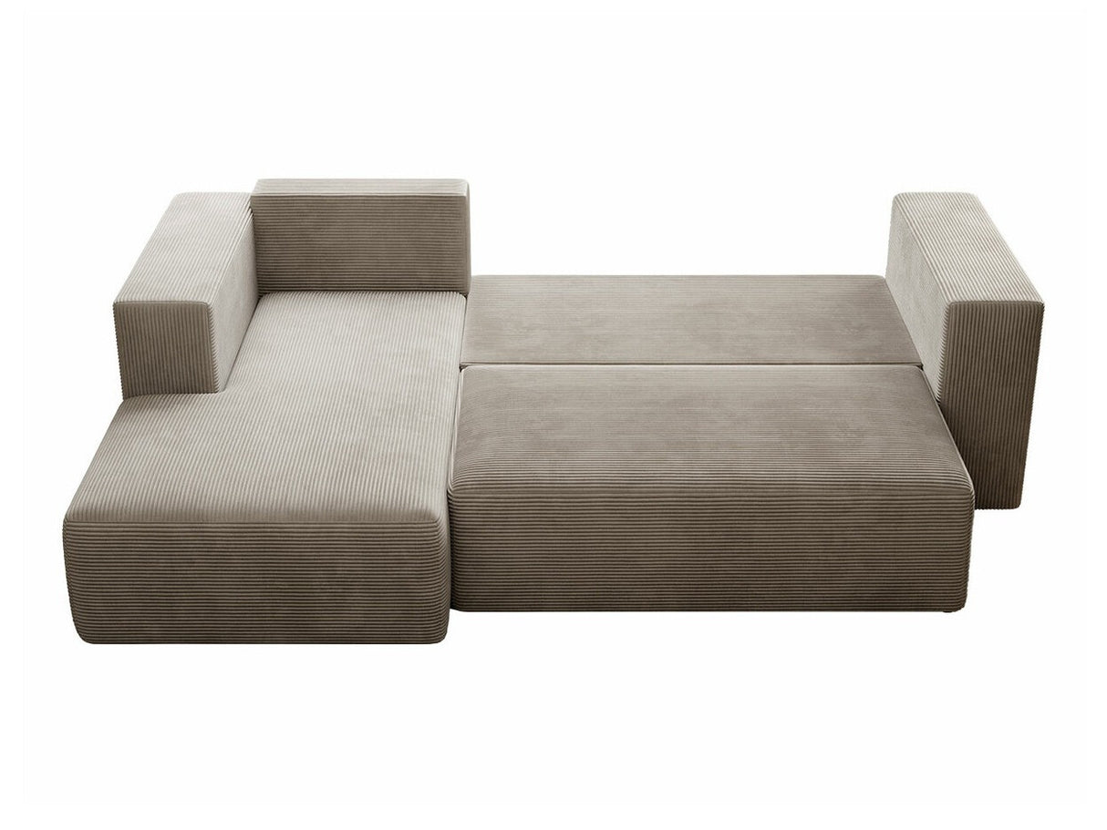 Sarokkanapé Narożnik STRIPES (Zozolia Cord), Szín: Poso 100, Változatok: Balos