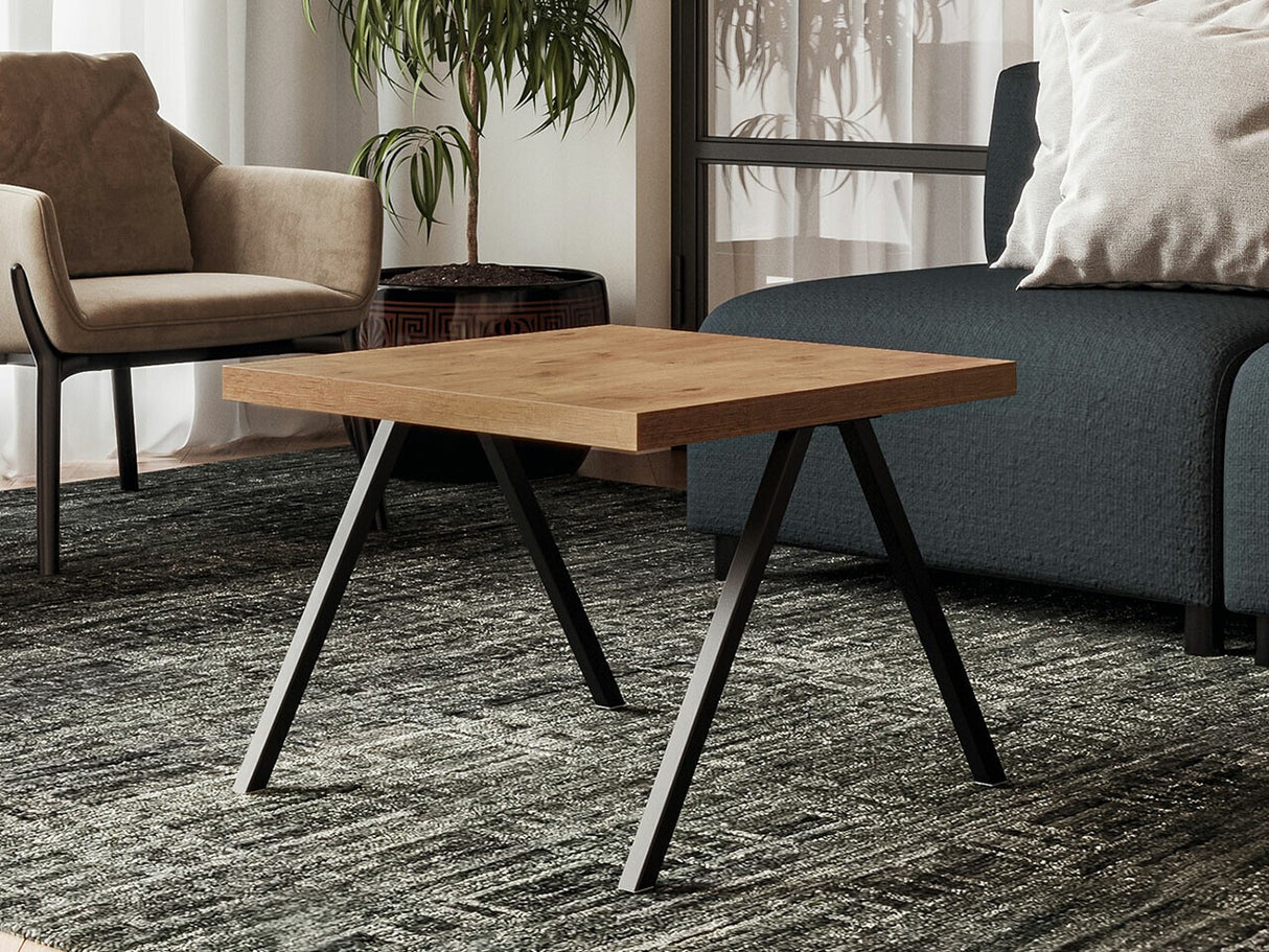 Dohányzóasztal Stolik IRIS Czarny/Dąb lancelot 5903211282232