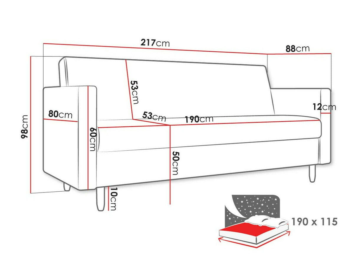 Kanapéágy Kanapa MELISA, Szín: Paros 05